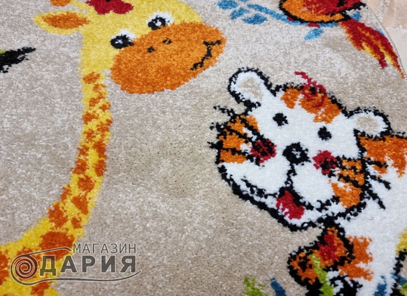 Тъкан килим MAGNOLIA 257 beige КРЪГ